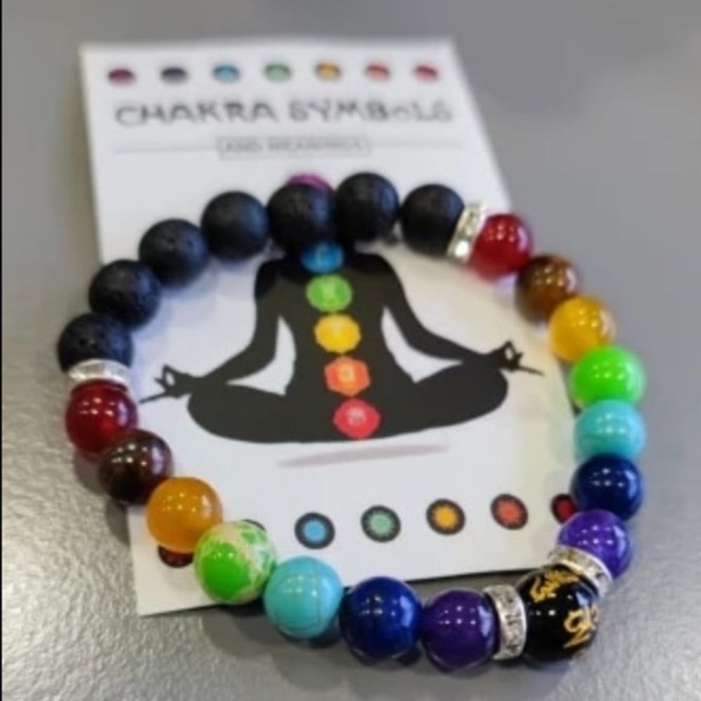 Chakra essential oil diffuser bracelet - Picture 5 of 8